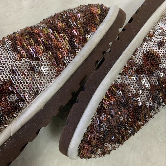 UGG 3353 Classic Short Champagne Sparkles Boots size 5 - Picture 5 of 16